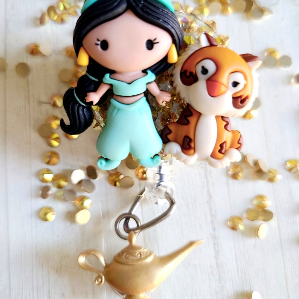 Jasmin and Rajah Badge Clip
